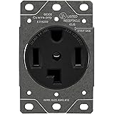 ENERLITES 30 Amp Dryer Receptacle Outlet, NEMA 14-30R | Residential Commercial Industrial Grade, Outdoor/Indoor, 3-Pole, 4 Wi