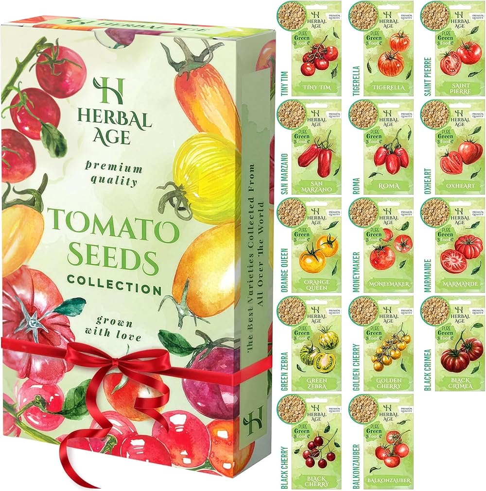Herbal Age Grow Your Own Tomatoes Seeds Kit 14 Varieties 480+ Seeds