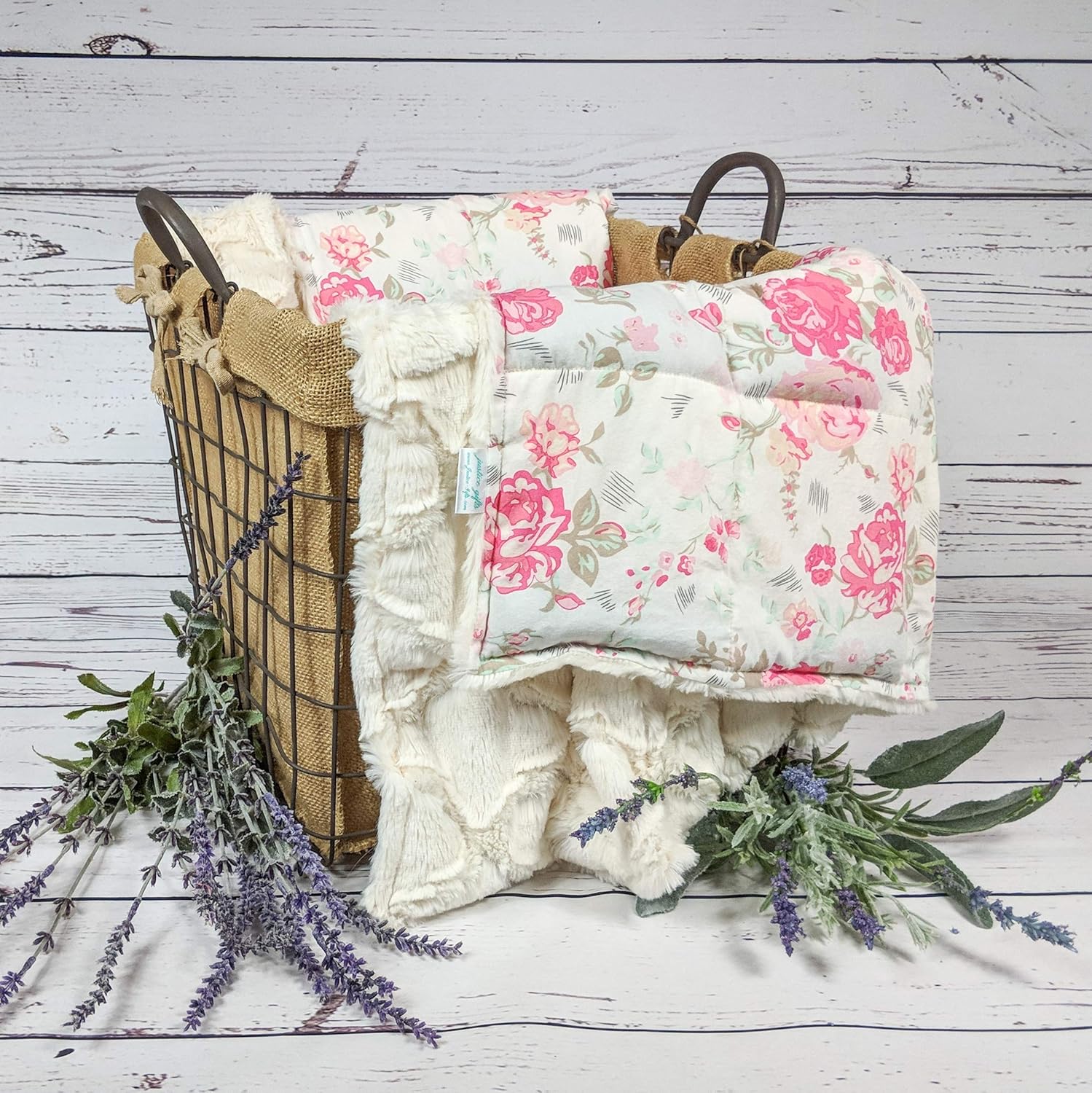 Amazon.com: Adult Weighted Blanket with Glass Beads and Plush Minky