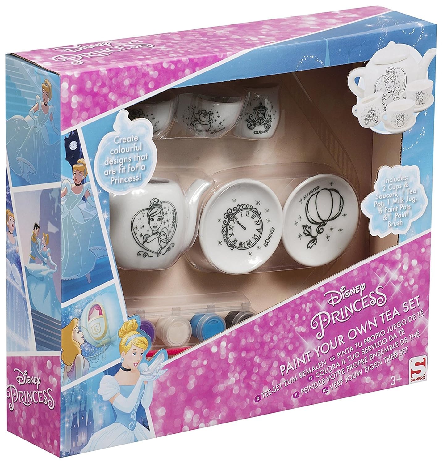 Princess Paint Your Own Tea Set Amazon.co.uk Toys & Games
