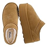 CUSHIONAIRE Women's Huggy Genuine Suede cozy mule
