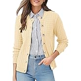 QUEZHU Women Fashion Cardigan Sweaters Casual Long Sleeve Button Down Knit Fall Cardigan Jackets