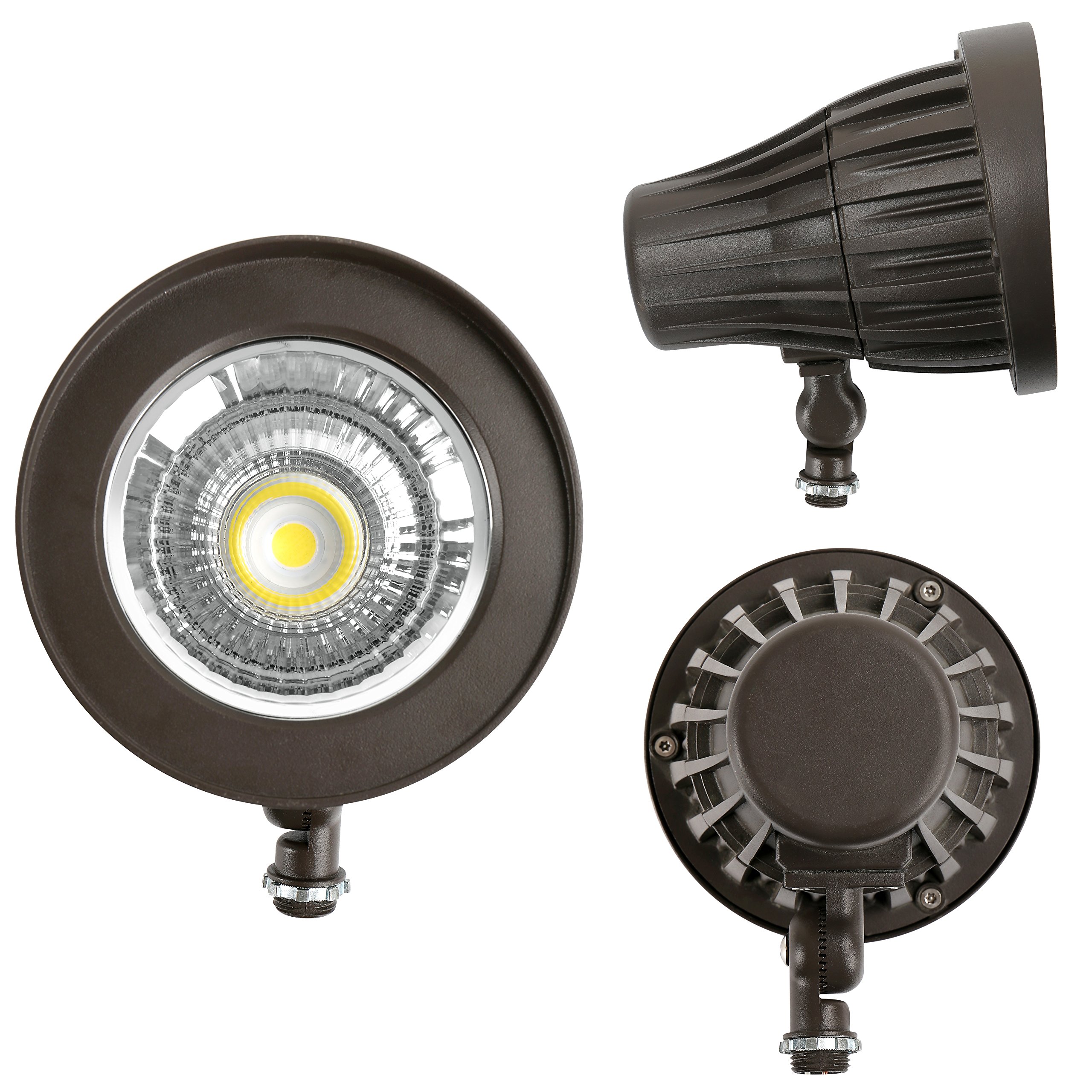 GKOLED 20W Bullet/Round Outdoor Spotlight, Narrow Beam Angle Light