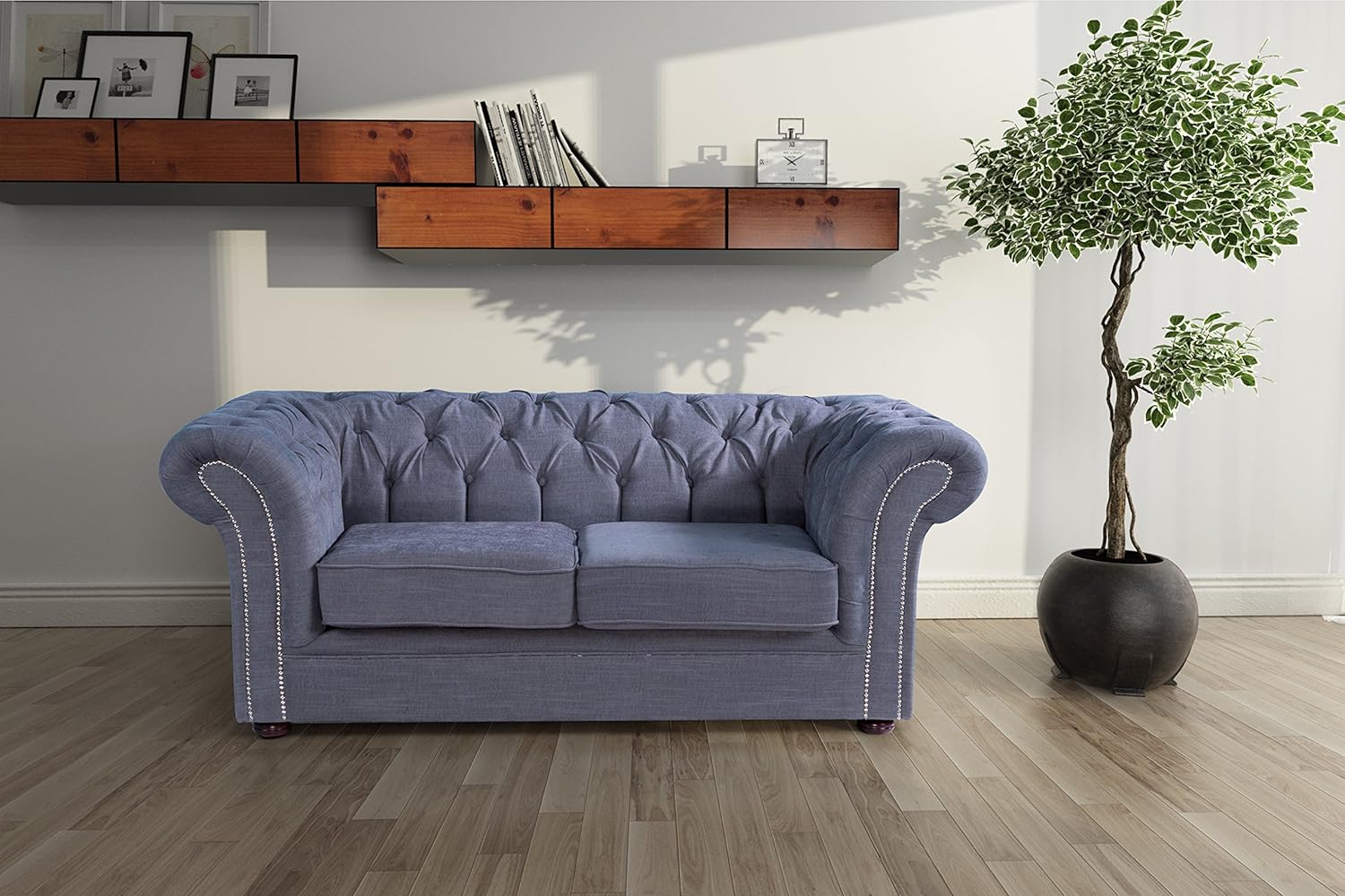 Lovesofas Jackson Chesterfield 2 Seater Sofa Roxy Grey Amazon.co.uk