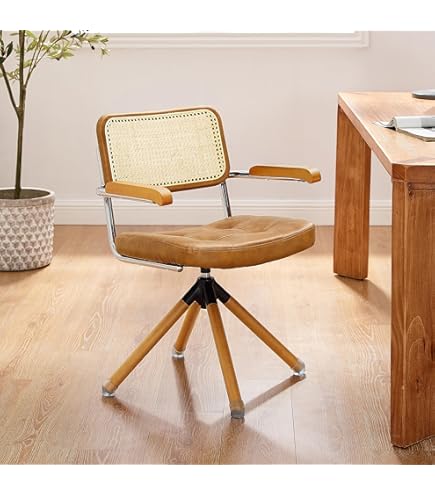 Amazon.com: Computer Chair, Japanese Rattan Computer Chair Retro