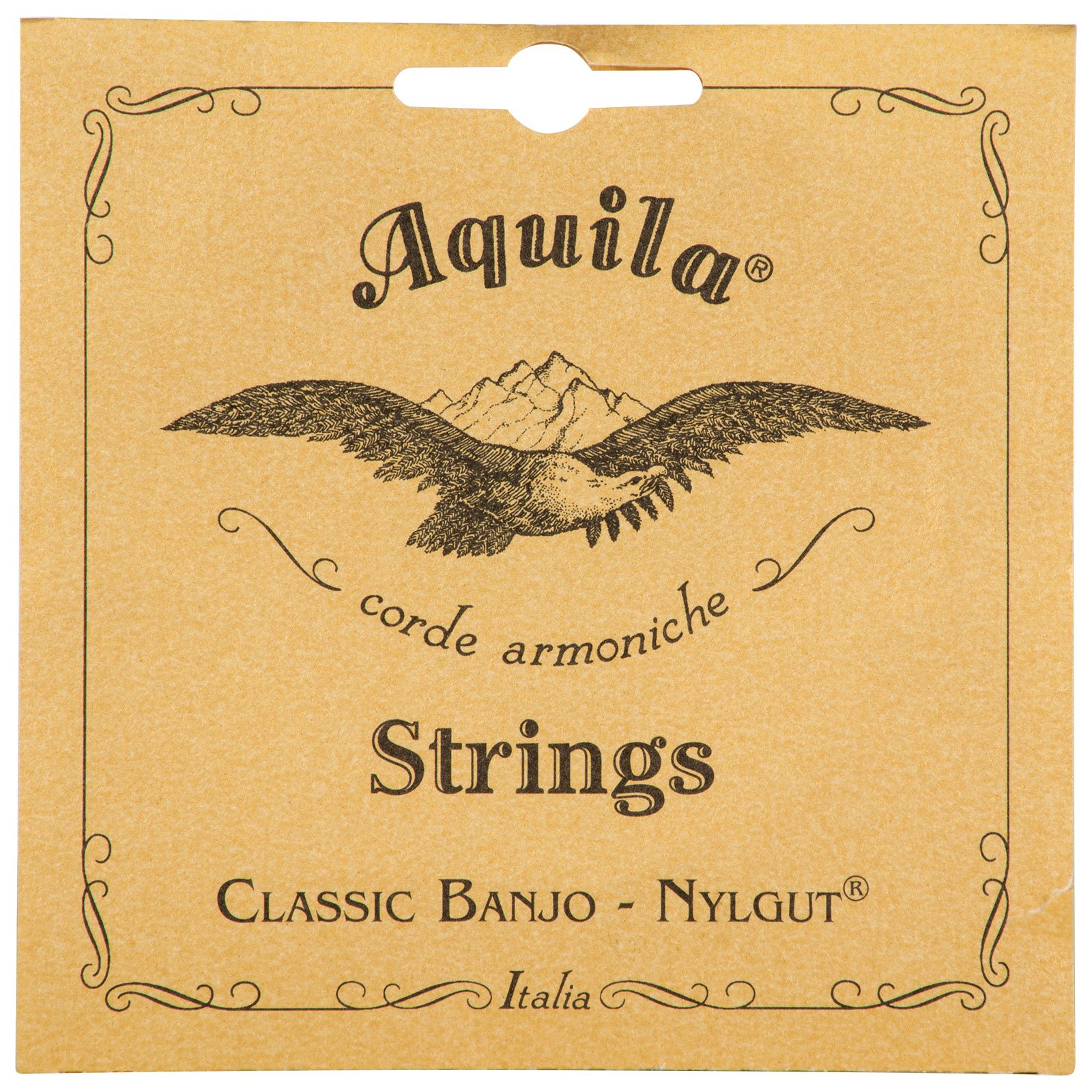Aquila New Nylgut AQ-7B Minstrel Banjo Strings Medium Tension DGDFA 5-Pieces Set