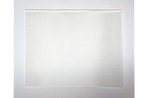 PEPITA Zweigart Mono Deluxe Needlepoint Canvas, 100% Cotton, White, 13 mesh (12" X 10")