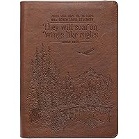 Amazon.com: Classic Faux Leather Journal Soar Wings Like Eagles Isaiah