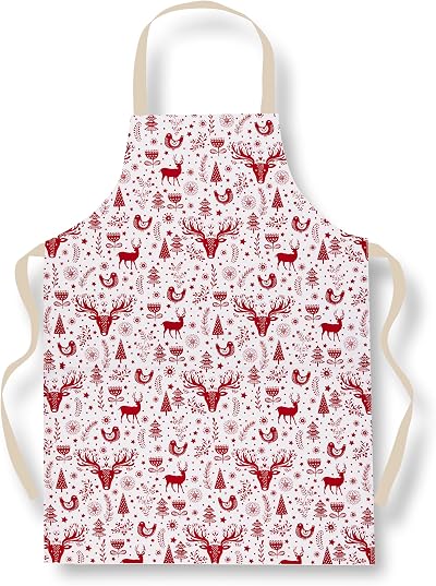 Cooksmart Nordic Christmas PVC Apron - Women Men - British Designed Kitchen