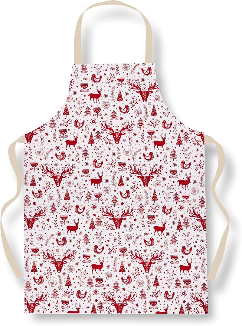 Cooksmart Nordic Christmas PVC Apron - Women Men - British Designed Kitchen