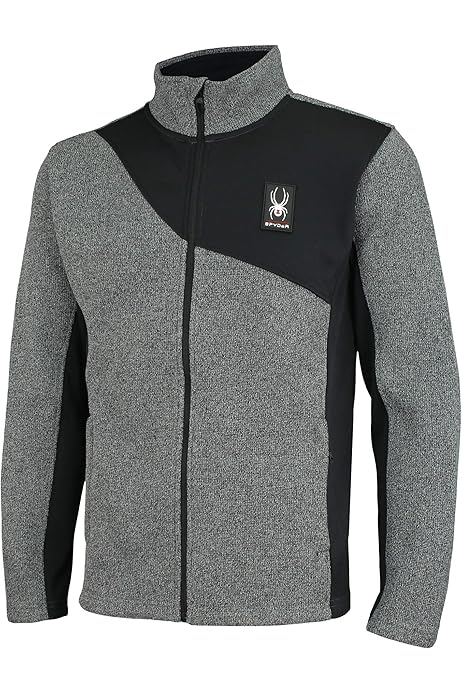 Spyder Men'S Circuit Full Zip Jacket, Charcoal Heather, X