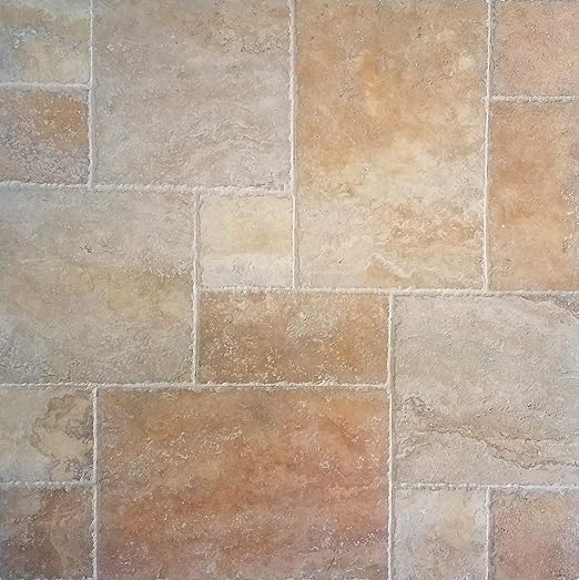Amazon Com 208 Sq Ft Travertine Tile French Pattern Golden