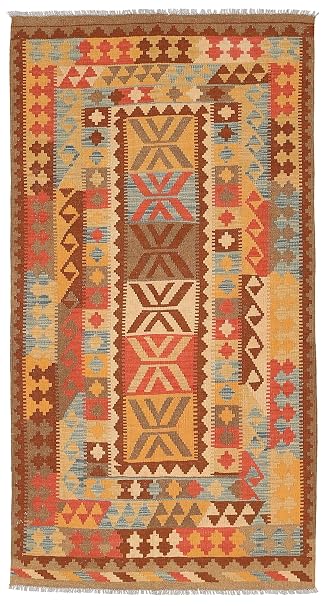 Carpetvista Kelim Afghan Old Style Teppich 100x200 Orientalischer