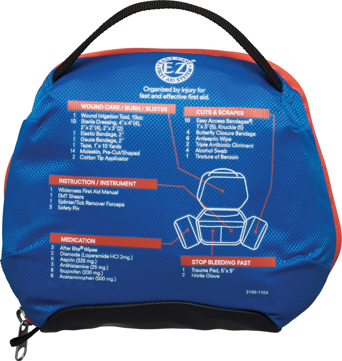 Adventure Medical Kits Mountain Series, Backpacker Medical Kit - 96 Pieces: Sports & Outdoors
