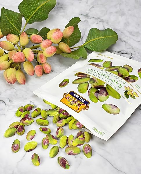 SETTON FARMS NATURALLY RAW SHELLED PISTACHIOS, NO SHELL, NON-GMO PROJECT VERIFIED, CERTIFIED GLUTEN FREE, VEGAN AND KOSHER, HEART HEALTHY SNACK, 5 OZ. (ALSO PERFECT FOR MAKING DUBAI CHOCOLATE)