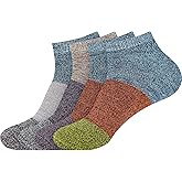 Women's Rayon from Bamboo Fiber Colored Sports Superior Wicking Athletic Ankle Socks - 4 Pair Value Pack