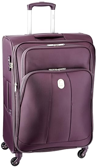 Delsey Uranie Soft 78Cm Brown Check-In Trolley Luggage (00358082106F9)
