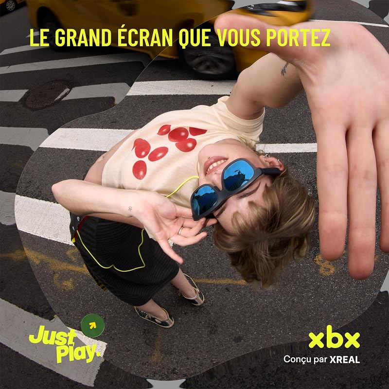 xbx a01+ AR Lunettes, 147" Écran Géant Portable pour Films et Jeux