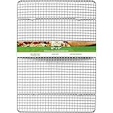 Spring Chef Cooling Rack - Baking Rack - Heavy Duty, 100% Stainless Steel, Oven Safe, 11.8 x 17 Inches Fits Half Sheet Cookie