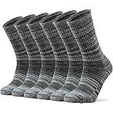 Ortis Men's Extra-Fine Merino Wool Cushioned Crew Socks with Light Weight Moisture Control Comfy for Men Outdoor Hiking Hiker