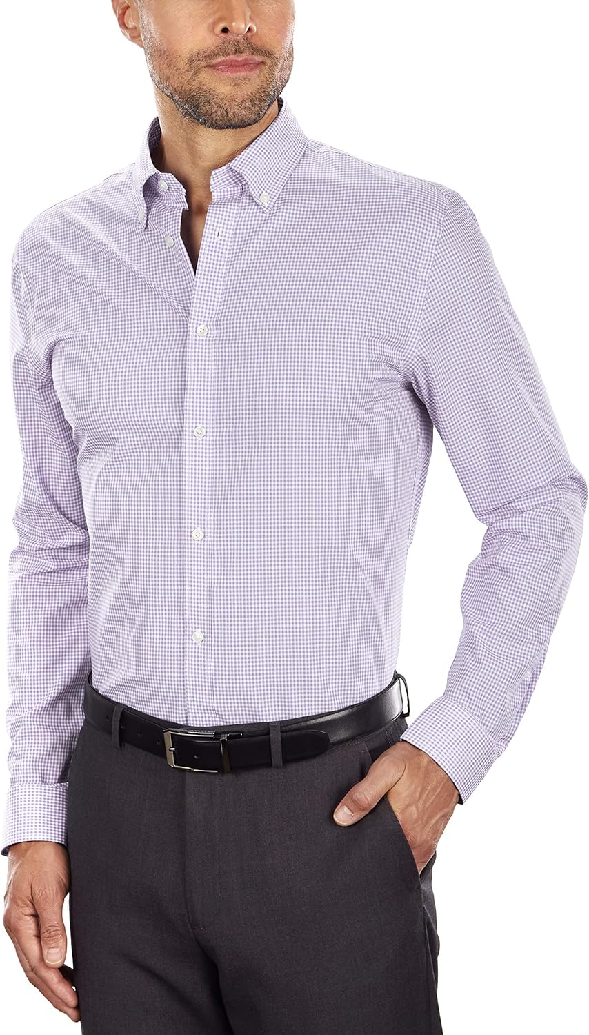 Tommy Hilfiger Men's Dress Shirt Slim Fit Non Iron Gingham at  Men’s Clothing store