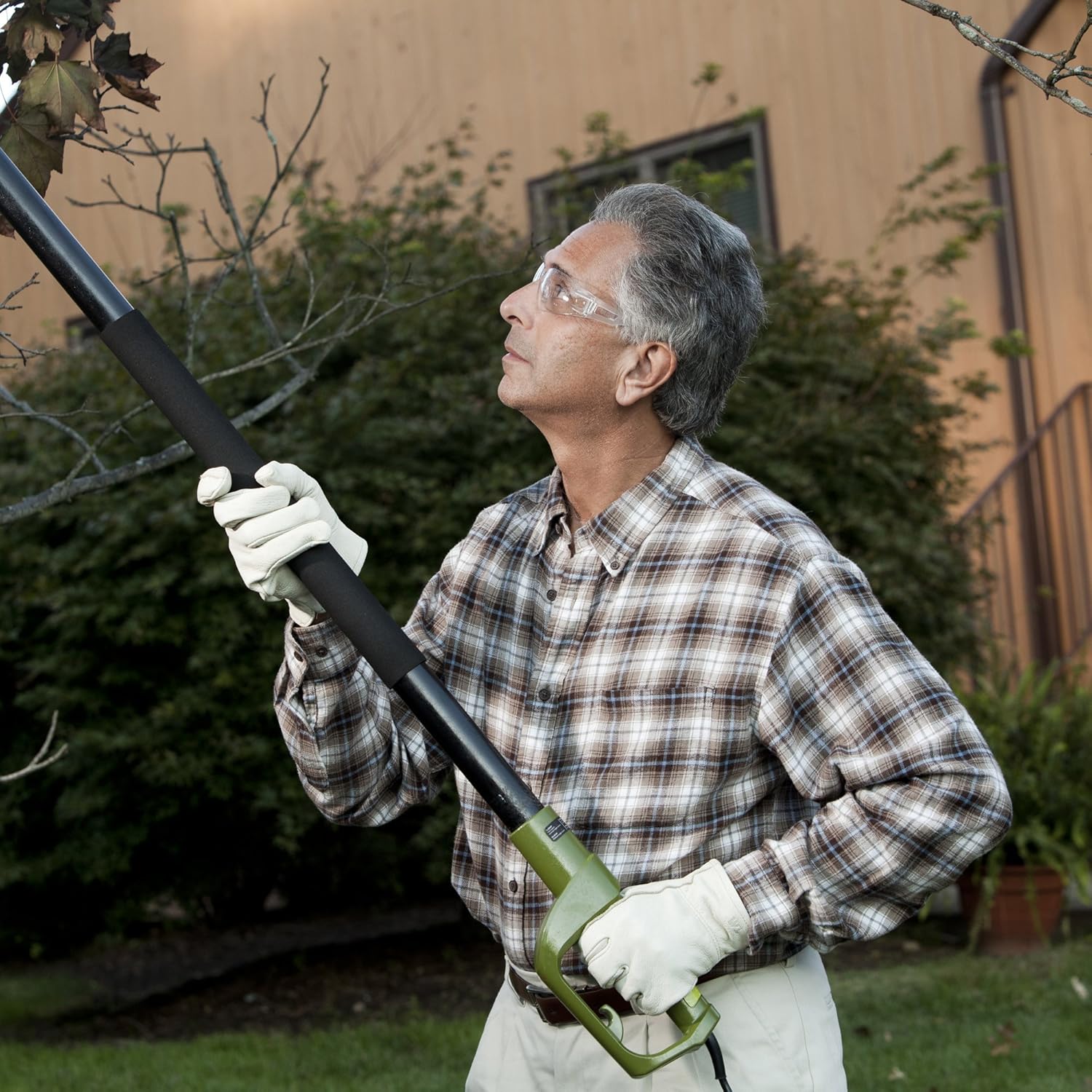 Sun Joe SWJ800E 8Inch 6.5Amp Telescoping Electric Pole Chain Saw with