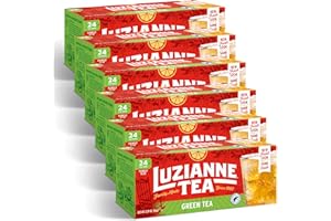 Luzianne Green Tea Bags, Family Size, 24ct Box (Pack of 6)