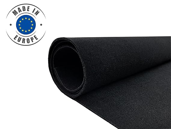 Meterware Velours SCHWARZ Autoteppich Kofferraumteppich Velour Innenraum Auto Teppich Oldtimer Tuning Wohnmobil Fußmatten