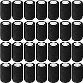 Treela 64 Pack 3" x 5 Yards Self Adhesive Cohesive Bandage Wraps, Elastic Breathable Athletic Tape, Flexible Self Adherent Bandage Rolls for Wrist, Ankle, Fingers, Sports & Pets (Black)