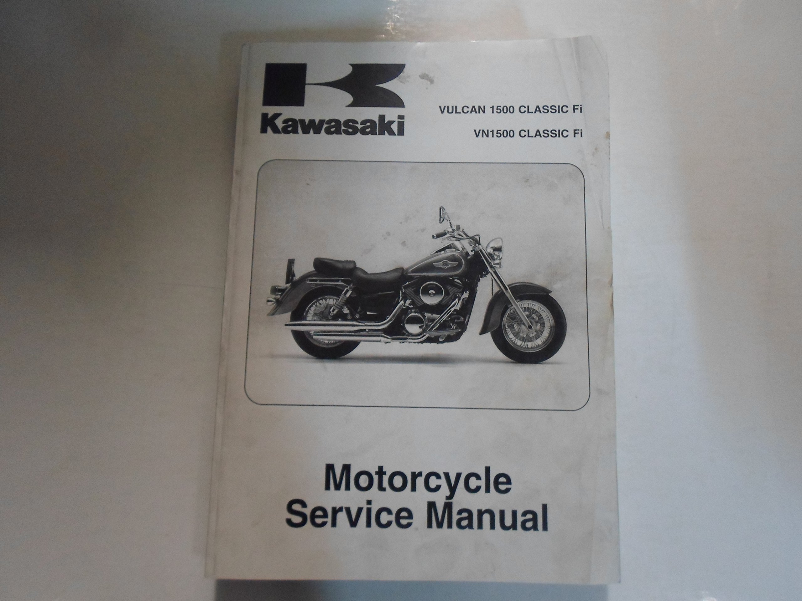 2000 2008 Kawasaki Vulcan 1500 Classic Fi VN1500 Fi Service Manual WATER  DAMAGED: KAWASAKI: Amazon.com: Books