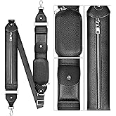 SHANSHUI Shoulder Strap Replacement, Adjustable Leather Crossbody Strap with Storage Space for Handbag, Purse
