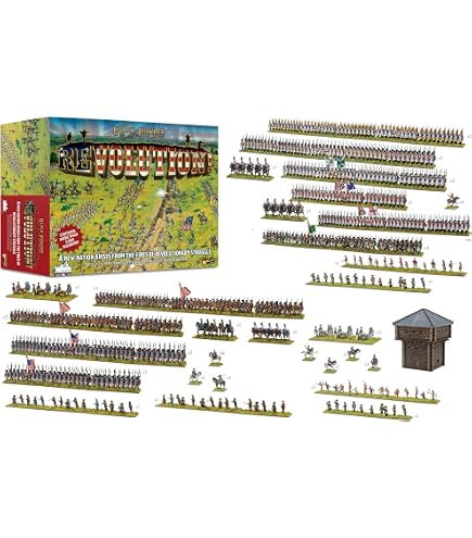 Brigade Hessians & Allies - Figurines Guerre D'indépendance Américaine Black Powder Epic Battles - 250+ Pièces