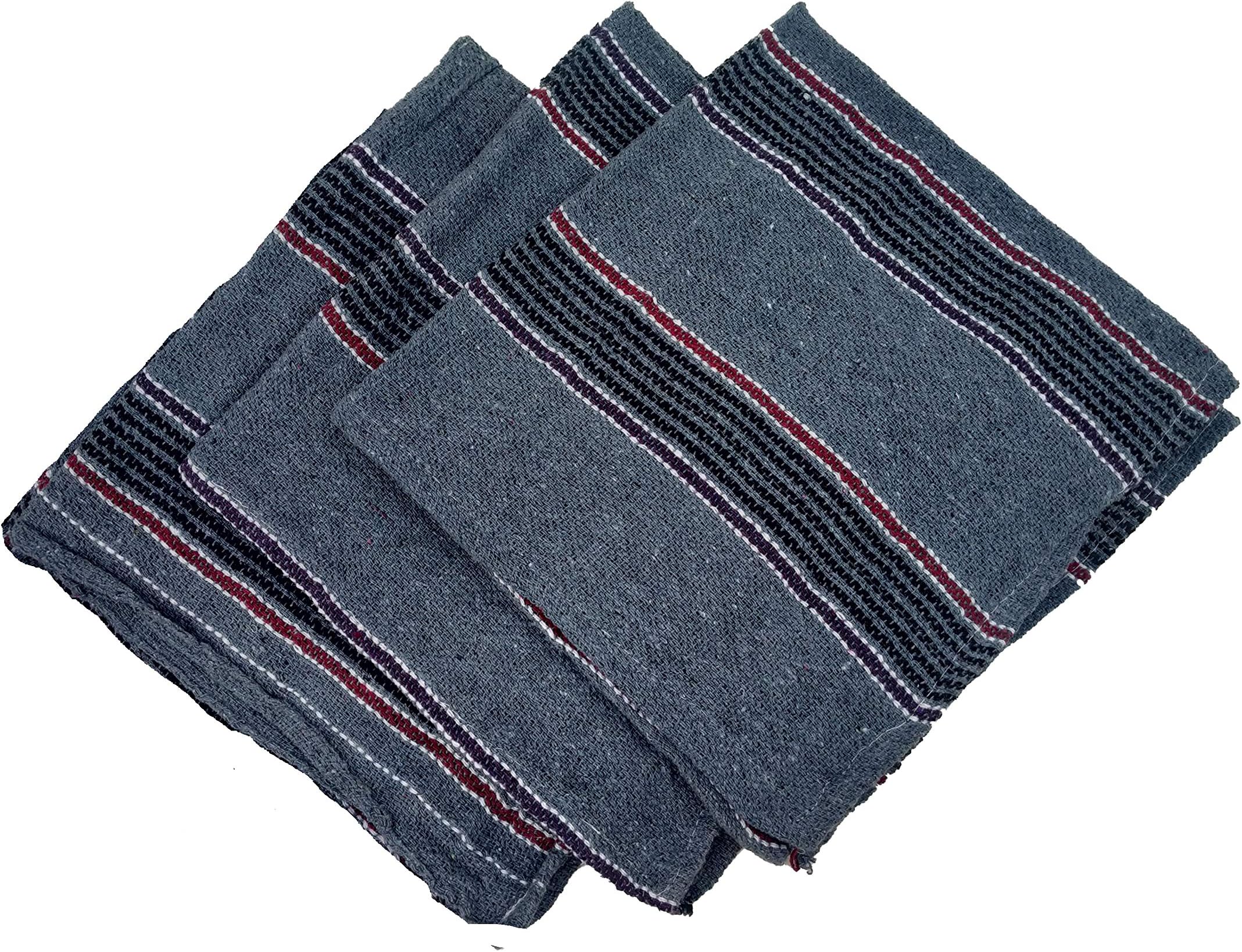 SHOP BY ROOM Grey Color Extra Large Wet and Dry Floor Cleaning Cloth,Pottu, Pocha -24 inch x 24 inch - Pack of 3