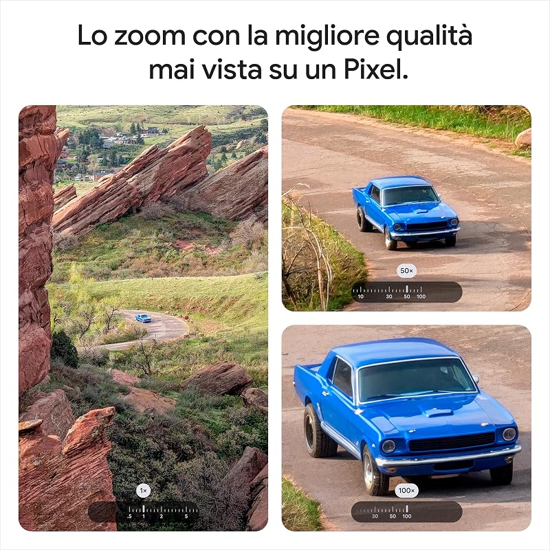 Pixel 10 Pro - Smartphone Android sbloccato con Gemini, sistema a tripla fotocamera posteriore, autonomia di oltre 24 ore e display Super Actua da 6,3" - Nero ossidiana, 128GB