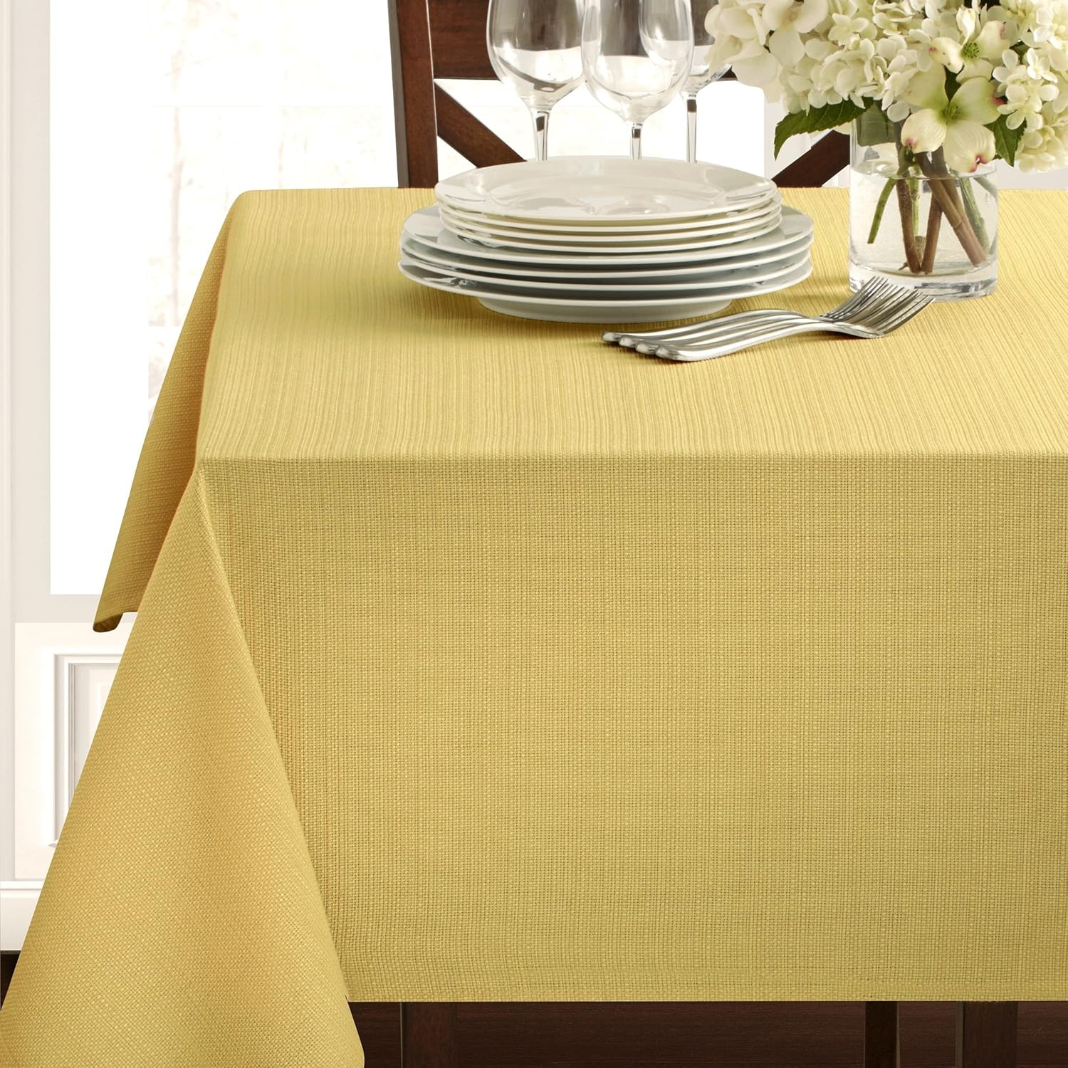 Best dark yellow table cloth