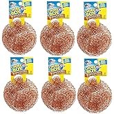 Chore Boy Ultimate Copper Scrubber Scouring Pad, 100% Pure Copper (6-Pack)
