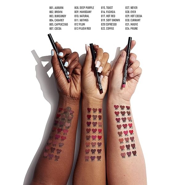 NYX PROFESSIONAL MAKEUP SLIM LIP PENCIL, LONG-LASTING CREAMY LIP LINER – PRUNE
