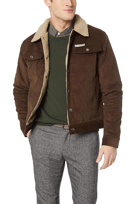 G.H. Bass Men's Corduroy Sherpa Trucker 