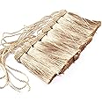 BEL AVENIR 8 Pcs Set Elegant Polyester Key Tassel Colorful Craft Tassels Charms Key Tassel for Christmas Tree DIY Craft Garland Project Wedding Home Party Decorations (Beige)