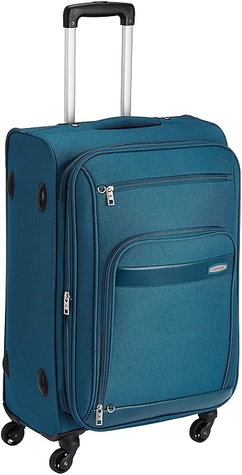 Aristocrat Polyester 66 cms Blue Soft Sided Suitcase (STVEYWH66BLU)