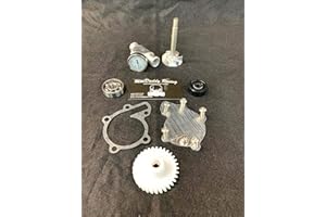 MacDaddy Racing Billet Water Pump Kit and Billet Coolant Temperature Gauge for Yamaha Banshee