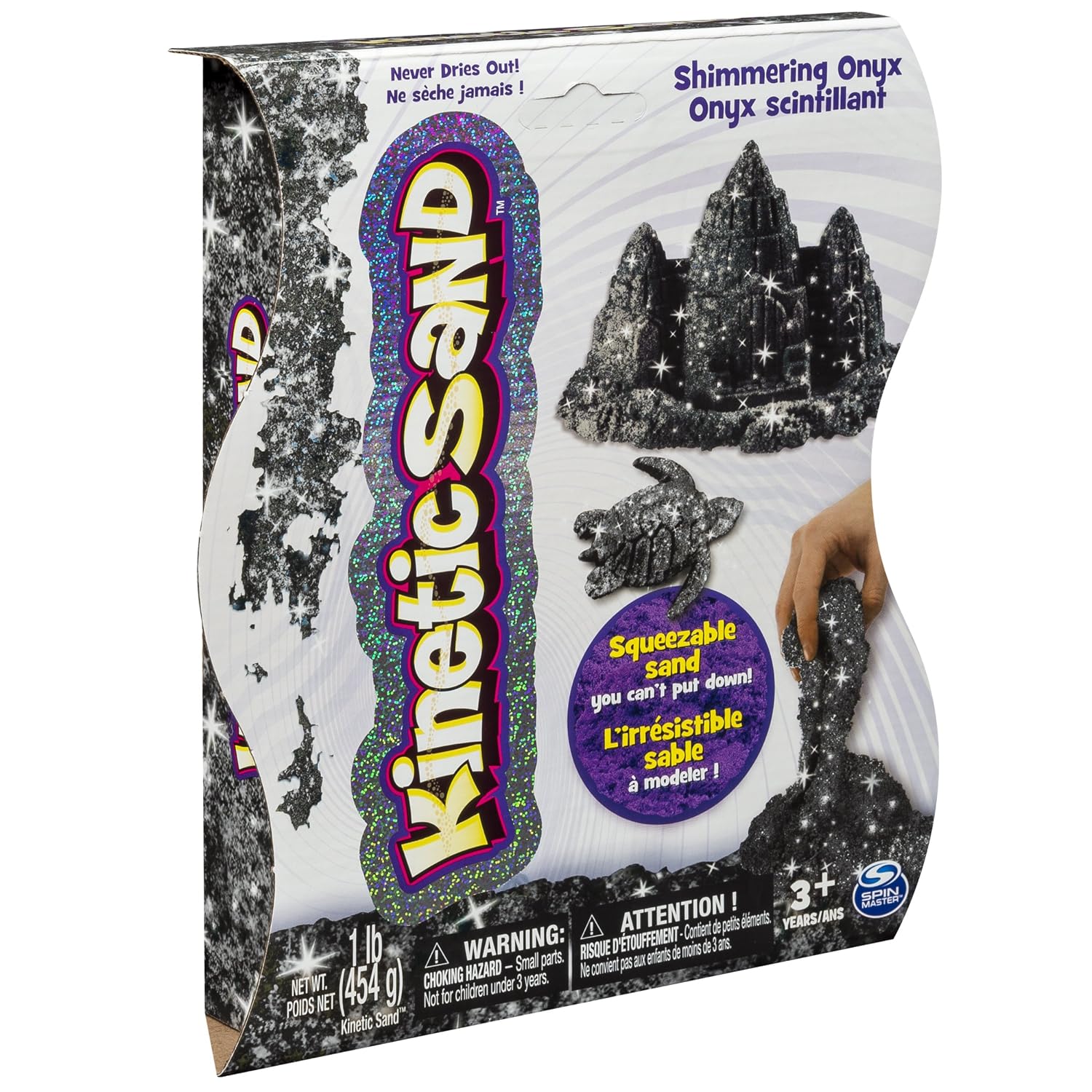 Bilderesultat for Kinetic Sand Shimmering Onyx Sand