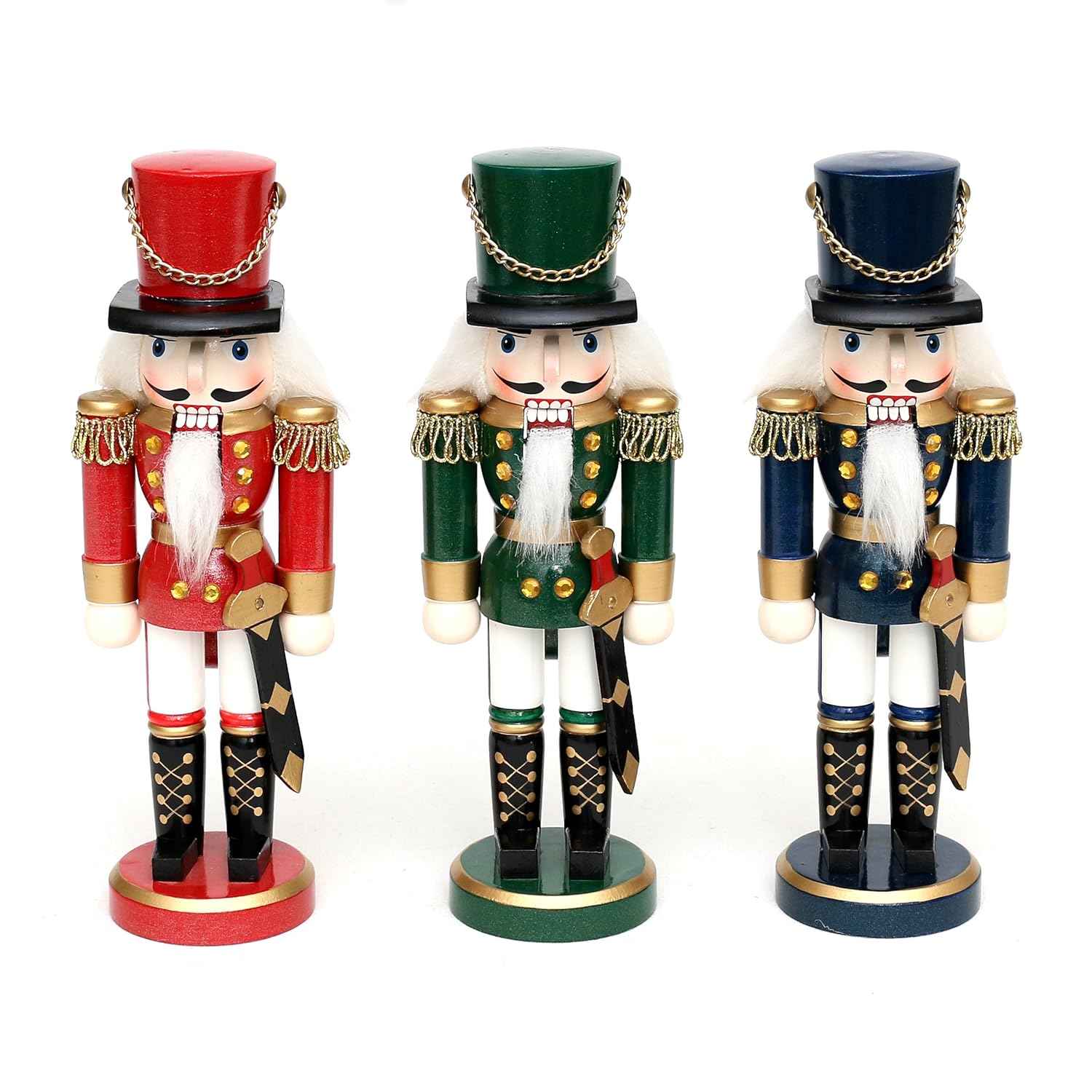 Statuetta schiaccianoci "soldato rosso" di circa 20 cm un bel regalo o per decorazione per chi ama il Natale e decorazione o per schiacciare noci