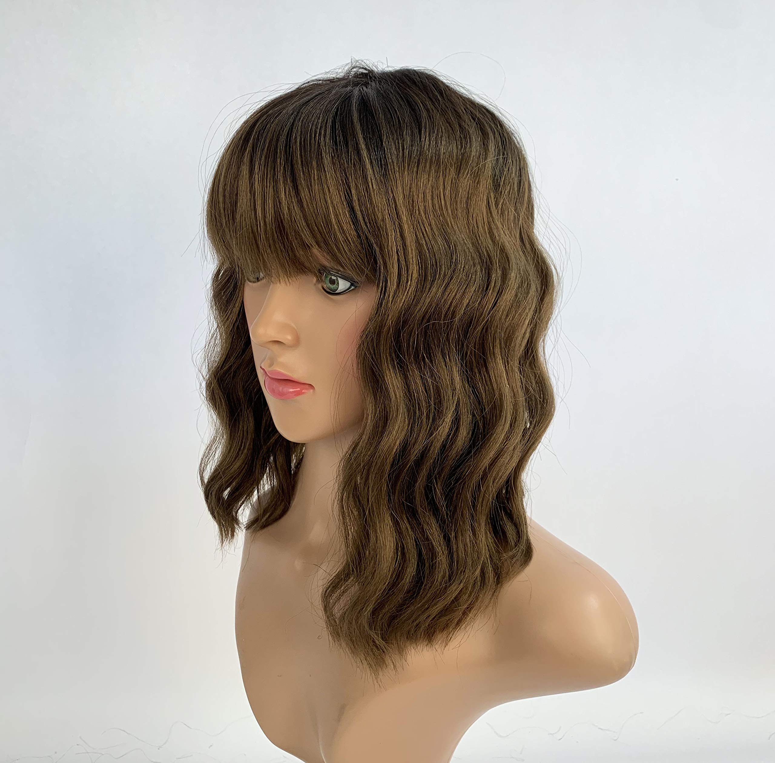 SLEEK 2020 New 13''Synthetic Curly Wig With Bang FRAN Fashion Wig Cosplay Wig for Black Women Heat Resistant Fiber Adjustable Cap 130G-FRANTT4/27