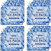 AUSIIBTO Reusable Ice Packs for Cooler (8 Pack), Extended Cooling Up to 48 Hours, Cooler Ice Packs Ideal for Camping, Fishing