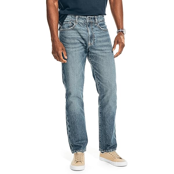 Nautica Original Relaxed Stretch Denim, Midnttdewh, 30Wx30 at