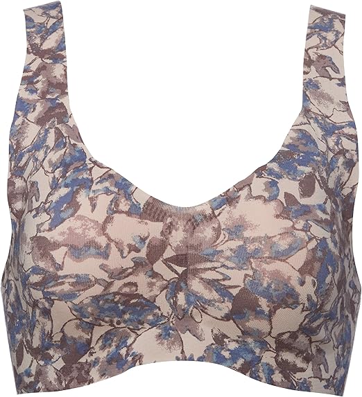 Amazon グンゼ ノンワイヤーブラジャー Kireilabo キレイラボ 綿混 プリント 完全無縫製 レディース ブラジャー 通販