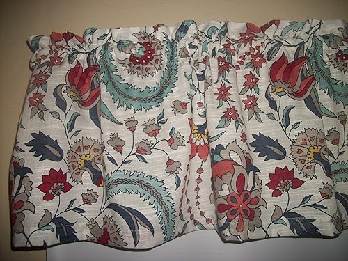 Amazon Com Flowers Floral Boho Jabcobean Fabric Window Treatment