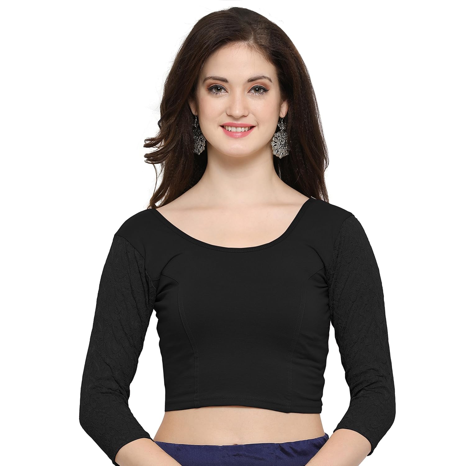 janasya women's long cholis saree blouse