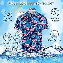Xdceu Hawaiian Golf Shirts for Men Hawaiian